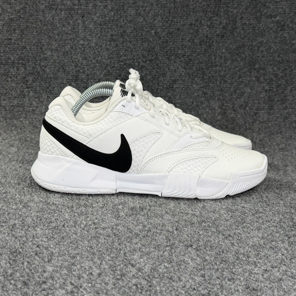 Nike Court Lite 4 Tennis Shoes Womens 9.5 White Black Athletic Training Sneakers